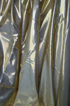 Light Gold Metallic Spandex Fabric Sample