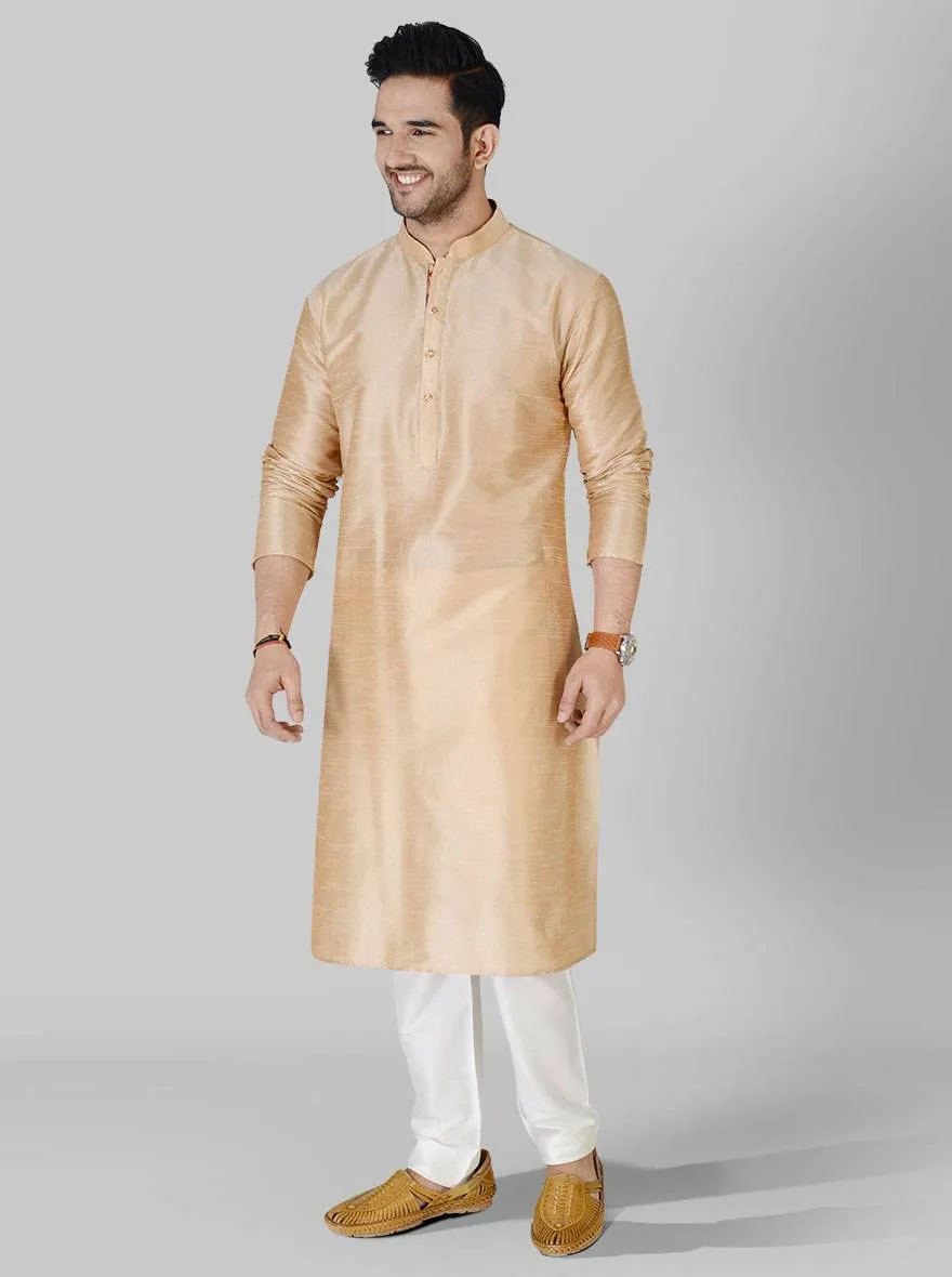 Light Golden Kurta | Azania