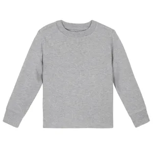 Light Gray Classic Long Sleeve Tee Shirt