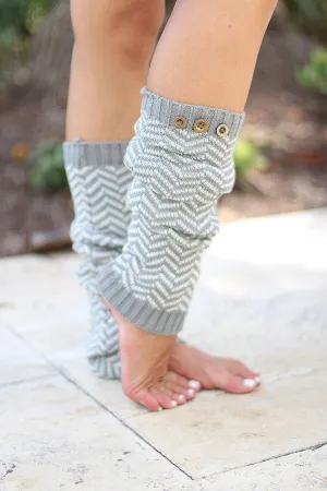 Light Gray Leg Warmers