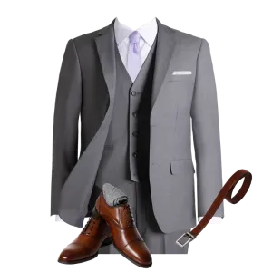 Light gray suit