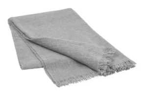 Light Gray Wool Throw