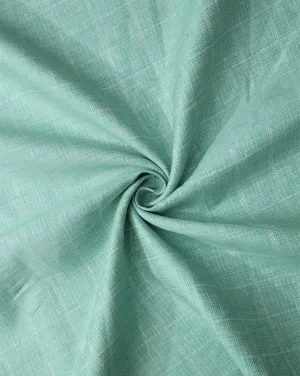 LIGHT GREEN CHECKS PATTERN LINEN FABRIC