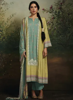 Light Green Chikankari Embroidery Salwar Kameez Suit