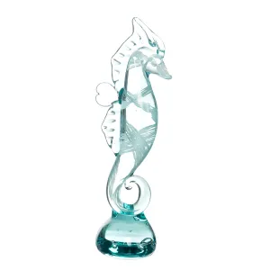 Light Green Glass Seahorse