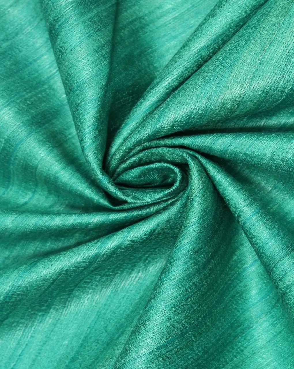 Light Green Plain Raw Silk Fabric