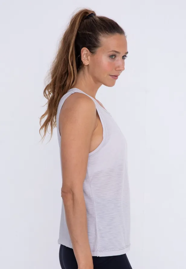 Light Grey Boxy Fit Tank