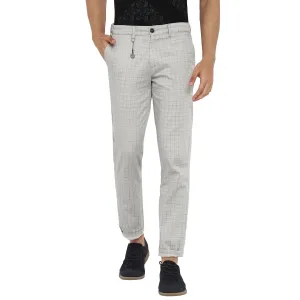 Light Grey Checked Ultra Slim Fit Trouser