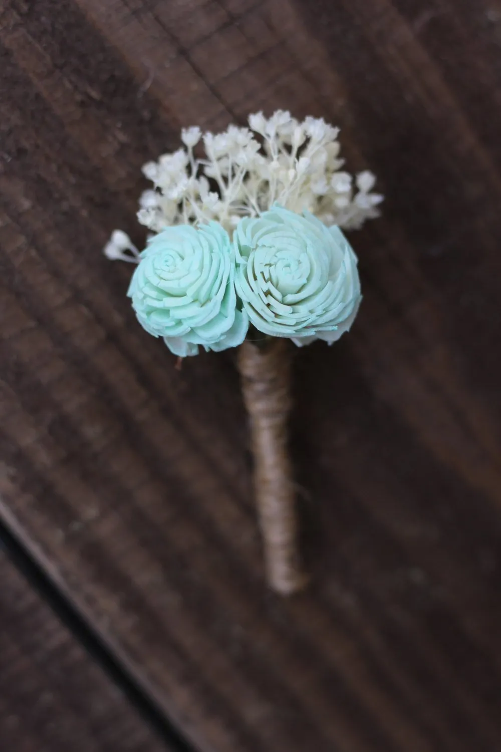 Light Mint green Boutonniere