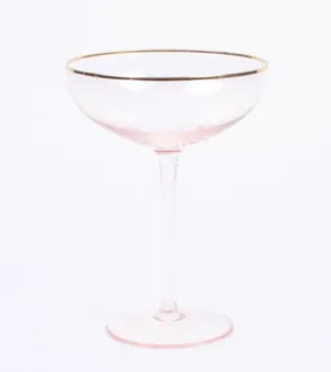 Light Pink Coupe Glass