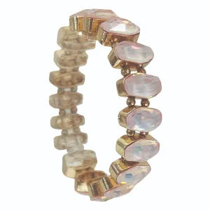 Light Pink Crystal Stretch Bracelet