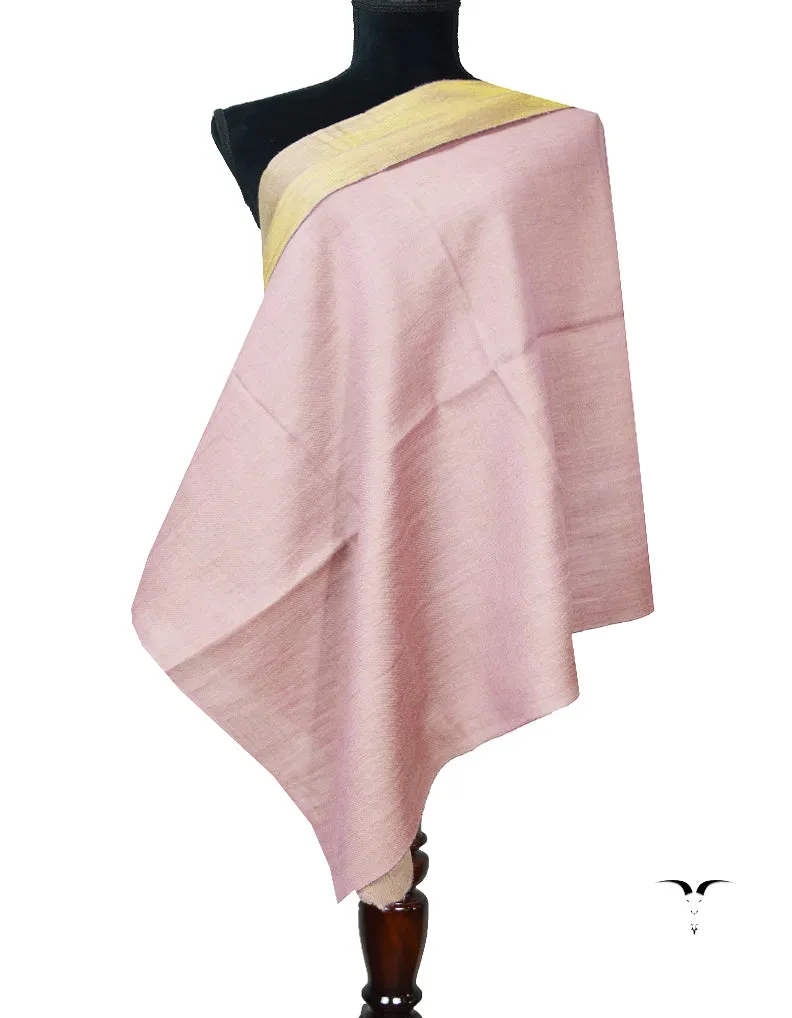 light pinkish Zari Reversible Pashmina stole 8013