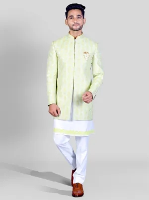 Light Pistachio Jodhpuri Suit | Azania