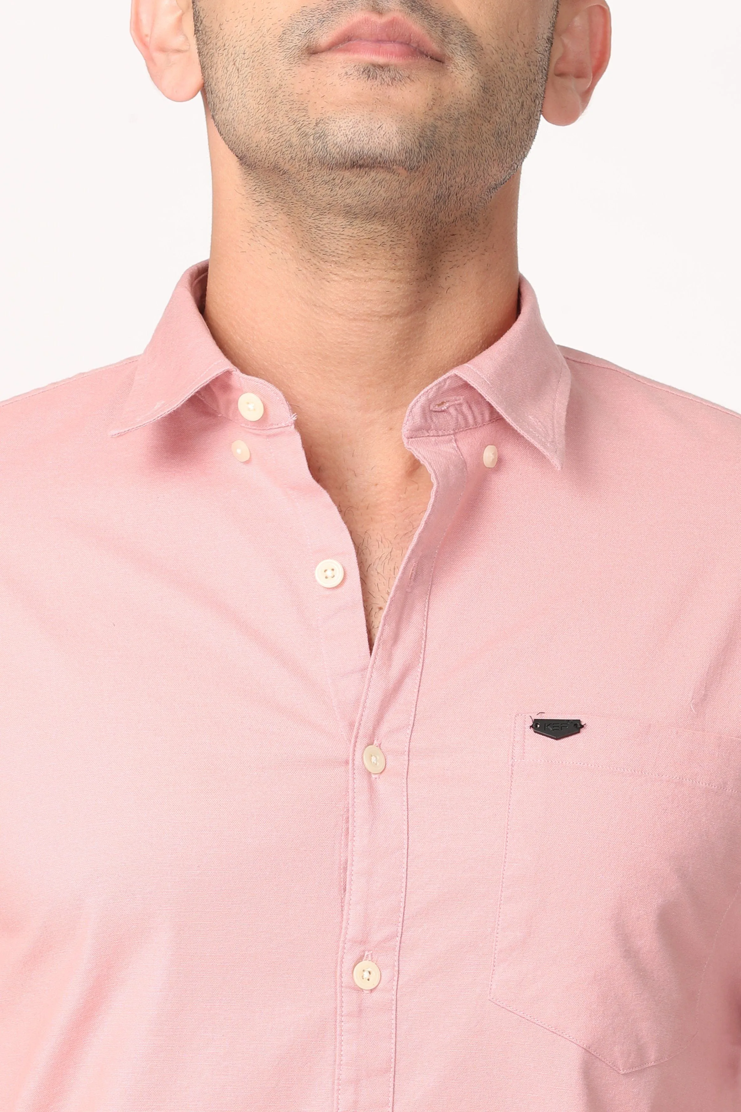 Light Rose Plain Shirt