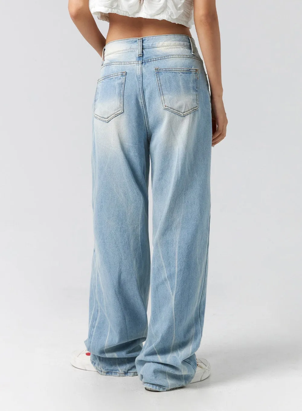 Light Wash Baggy Jeans CG302