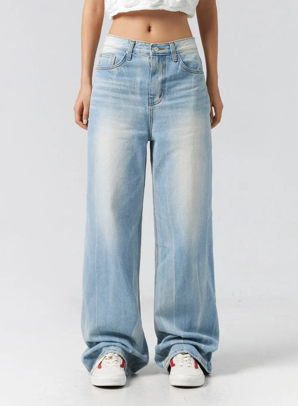 Light Wash Baggy Jeans CG302