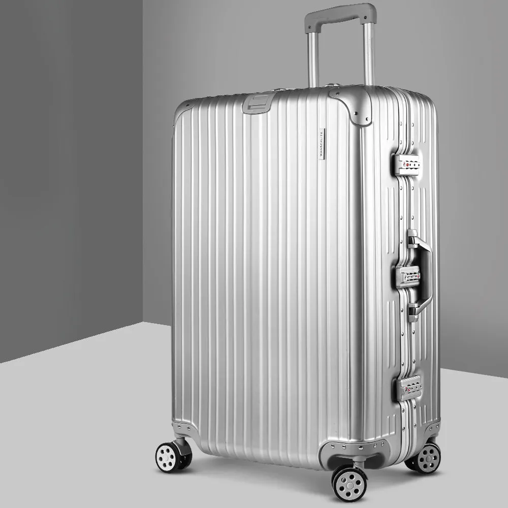 Lightweight 28" Aluminum Luggage w/ TSA Lock Wanderlite