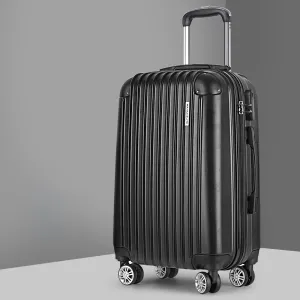 Lightweight 28" Black Luggage Trolley with TSA Lock - Wanderlite