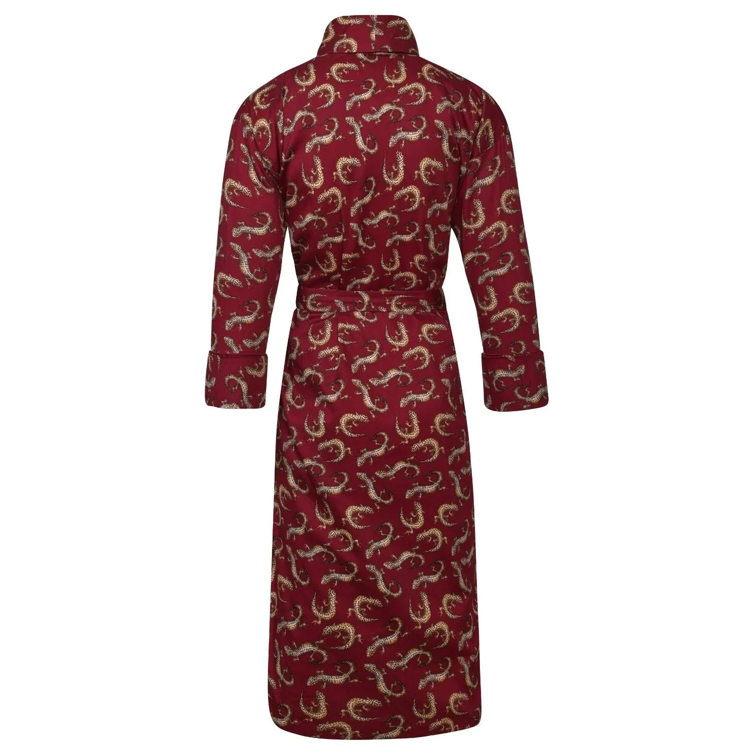 Lightweight Men's Dressing Gown - Gekko Claret