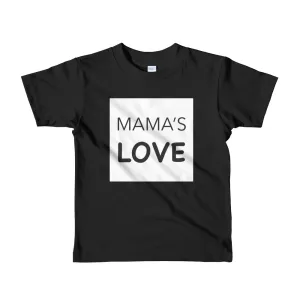 Lil Crown MAMA'S LOVE Short sleeve kids t-shirt Black