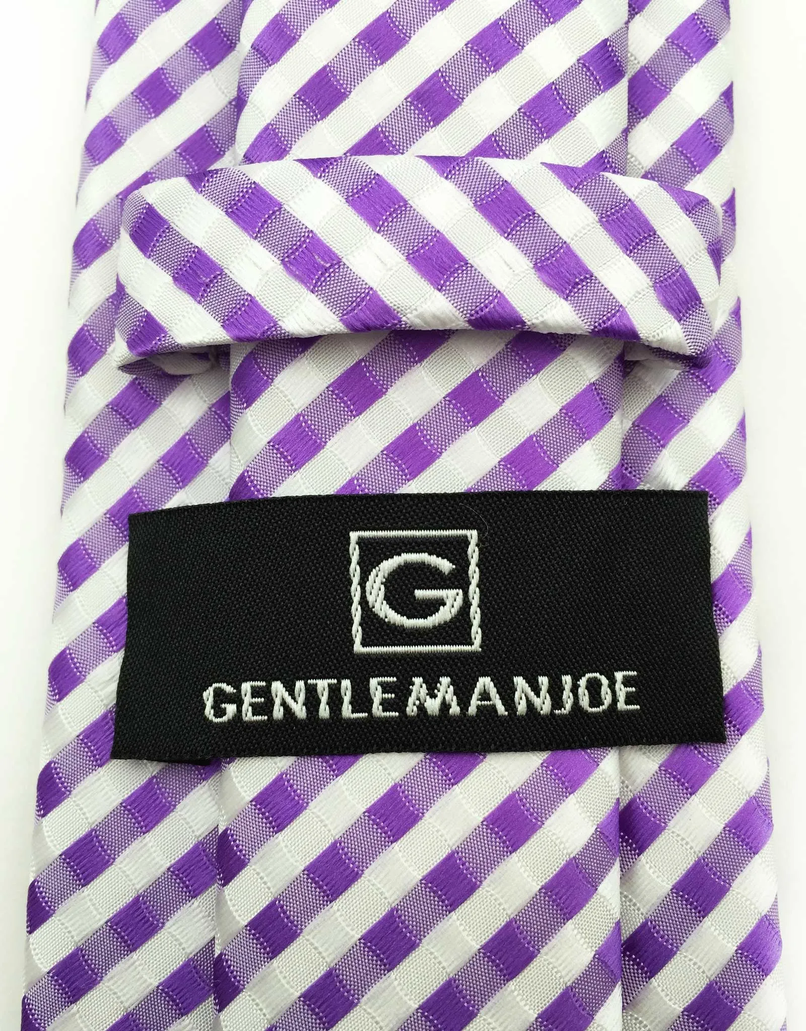 Lilac & White Seersucker Tie