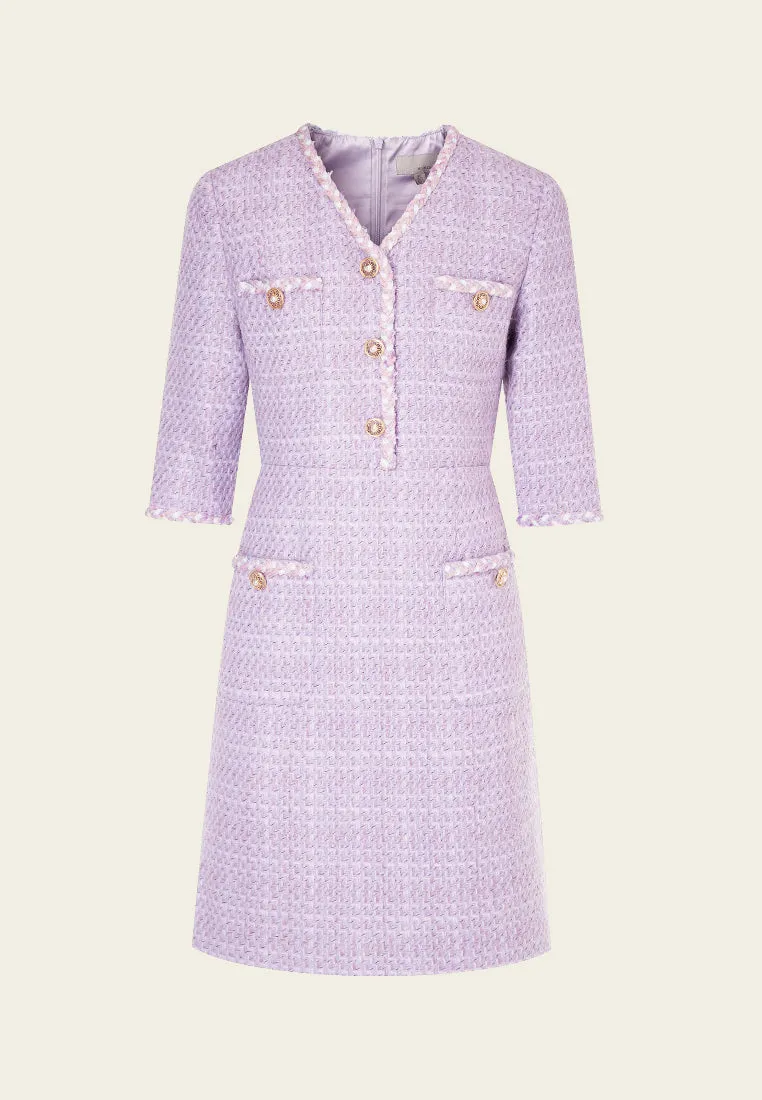 Lilac Lady's Tweed Dress