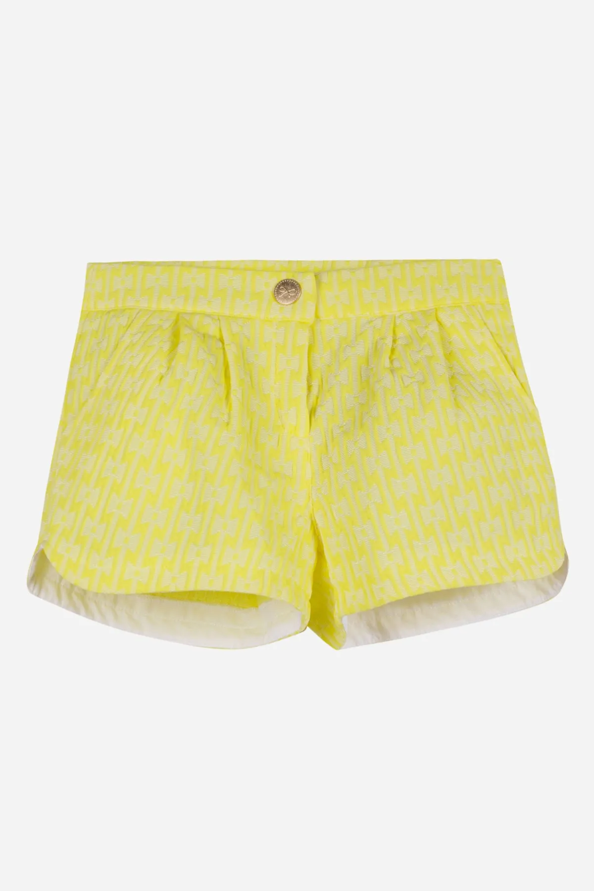 Lili Gaufrette Yellow Girls Shorts