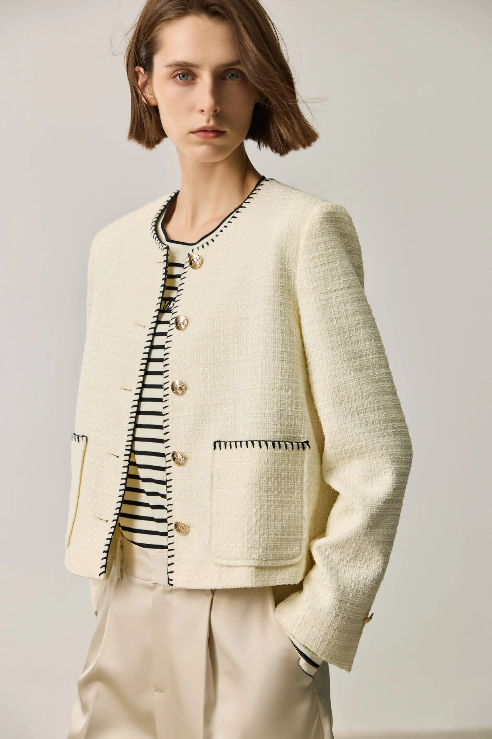 LILY Classic Tweed Short Jacket