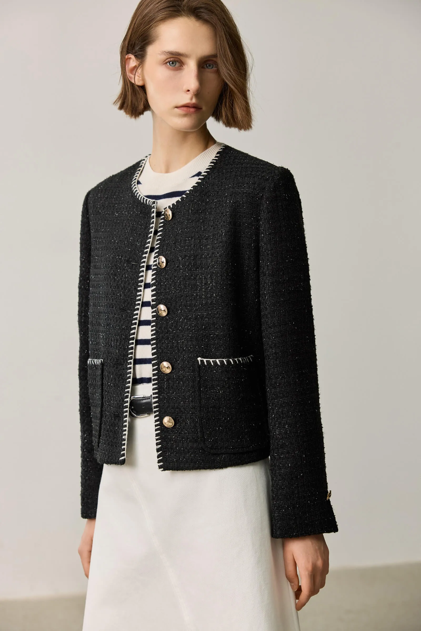 LILY Classic Tweed Short Jacket