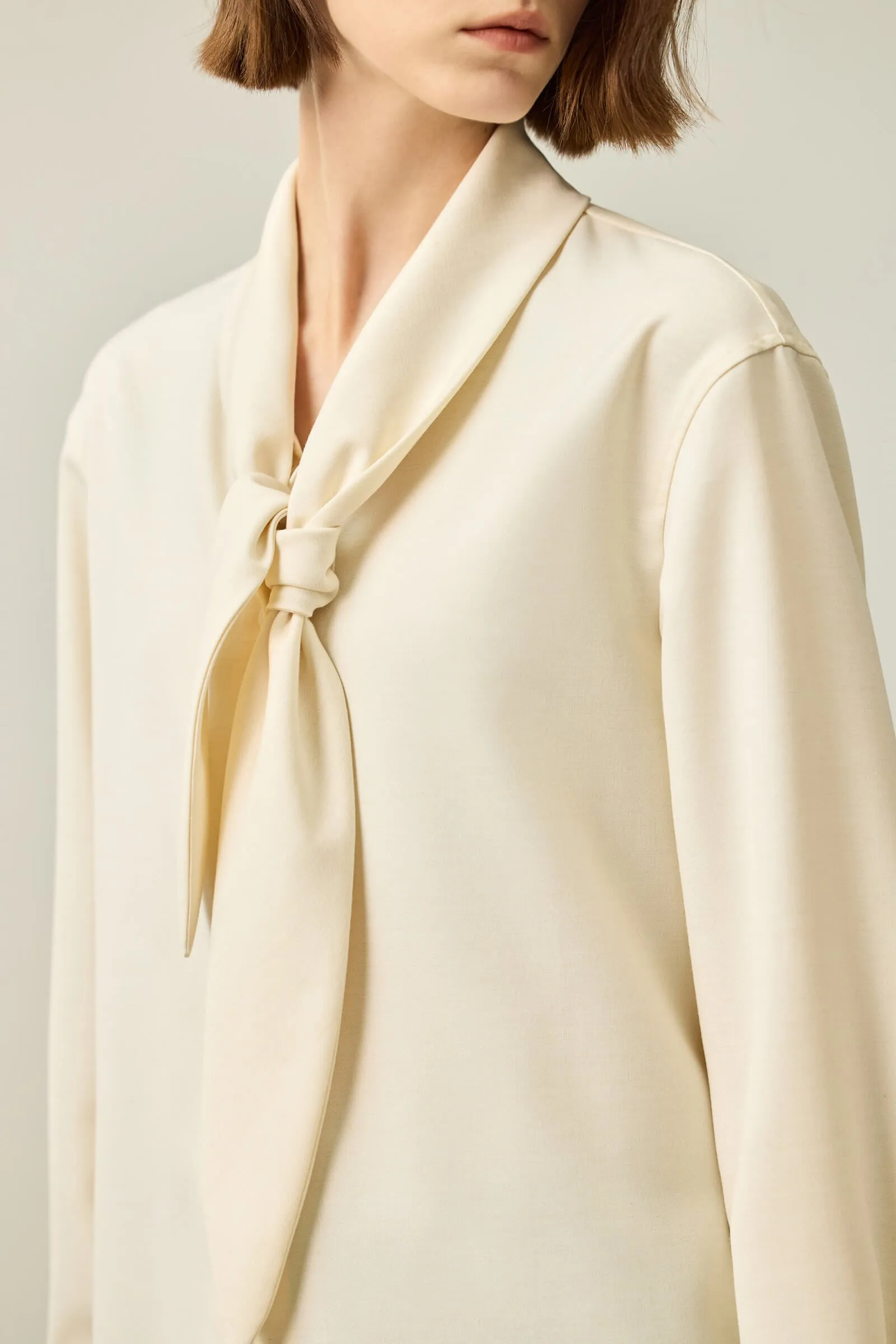 LILY Elegant Bow-Tie Blouse