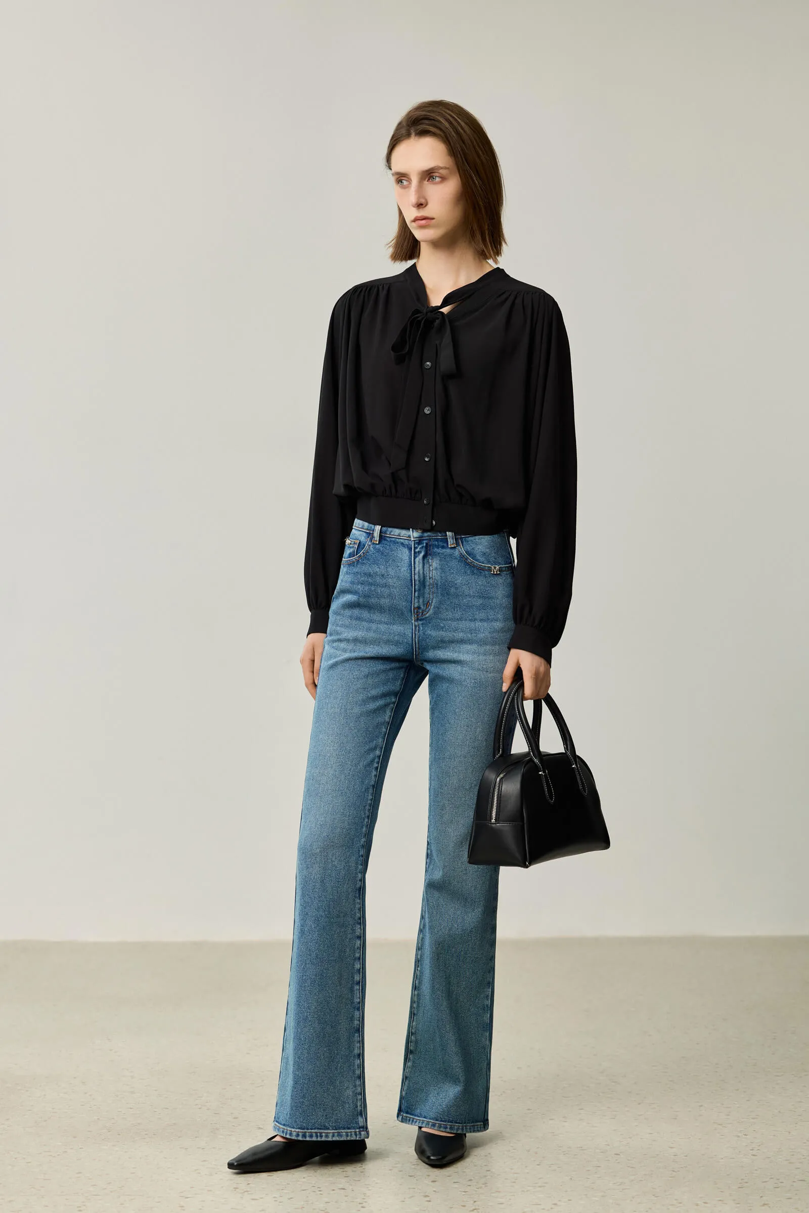 LILY Elegant Puff Sleeve Shirt