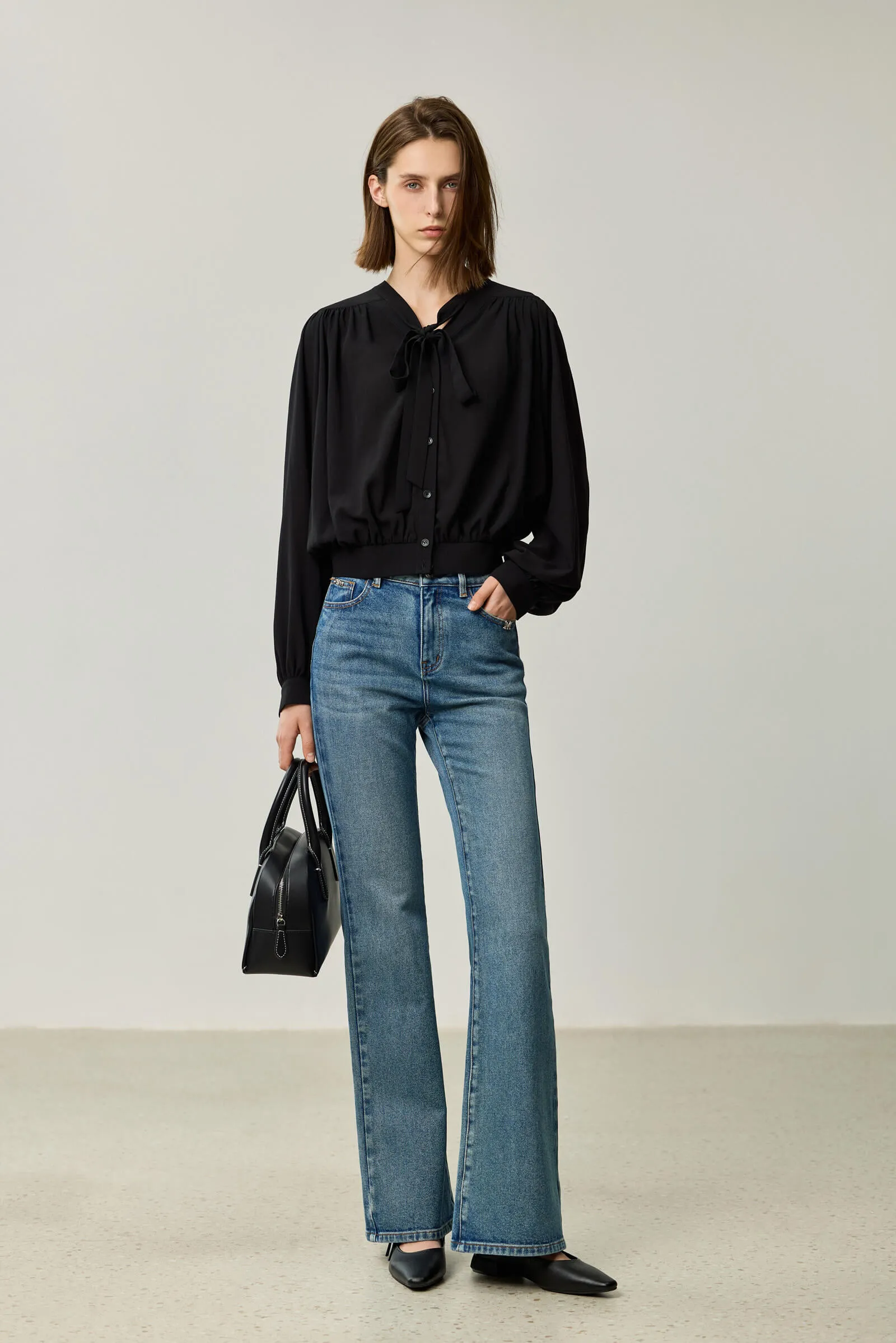 LILY Elegant Puff Sleeve Shirt