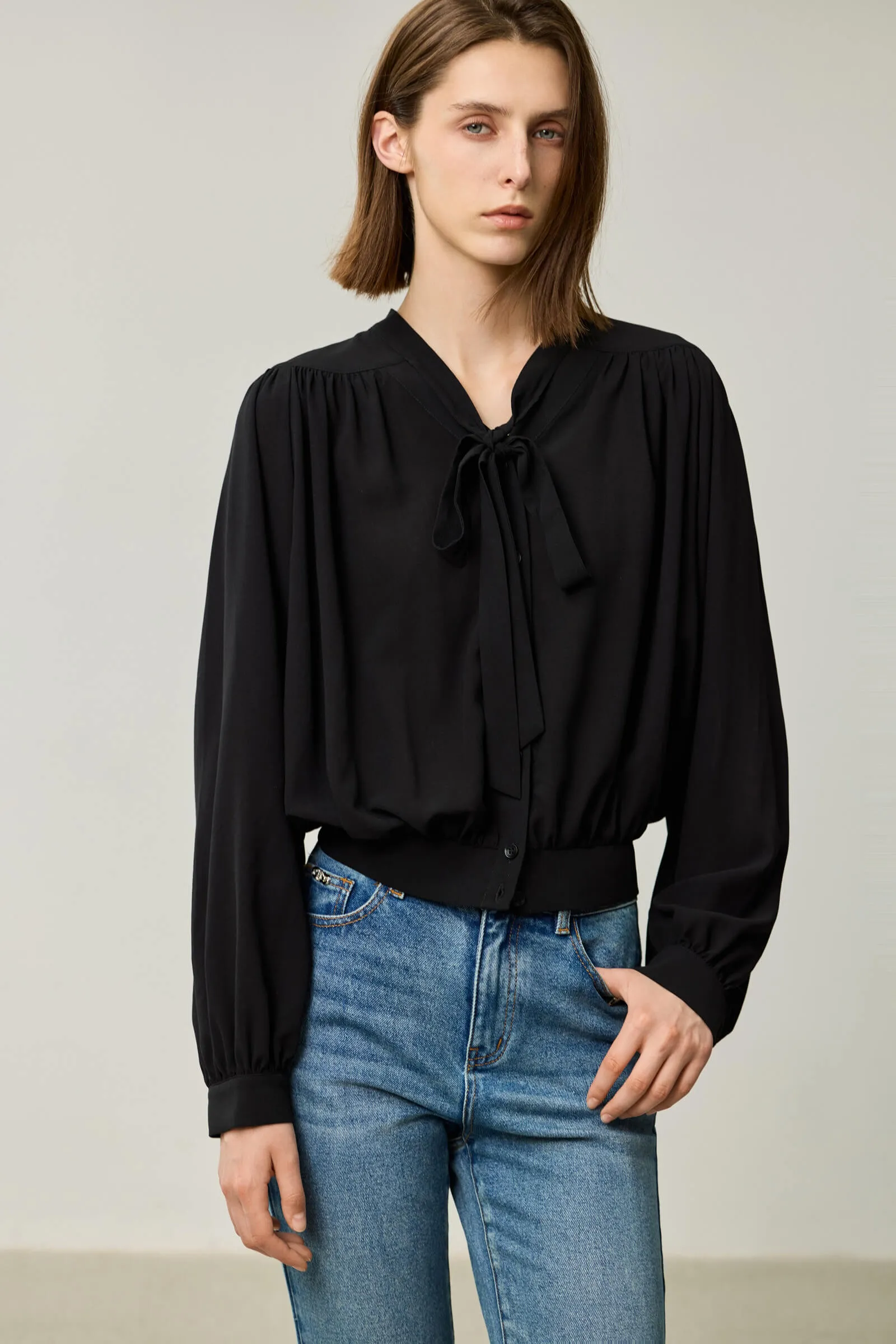 LILY Elegant Puff Sleeve Shirt