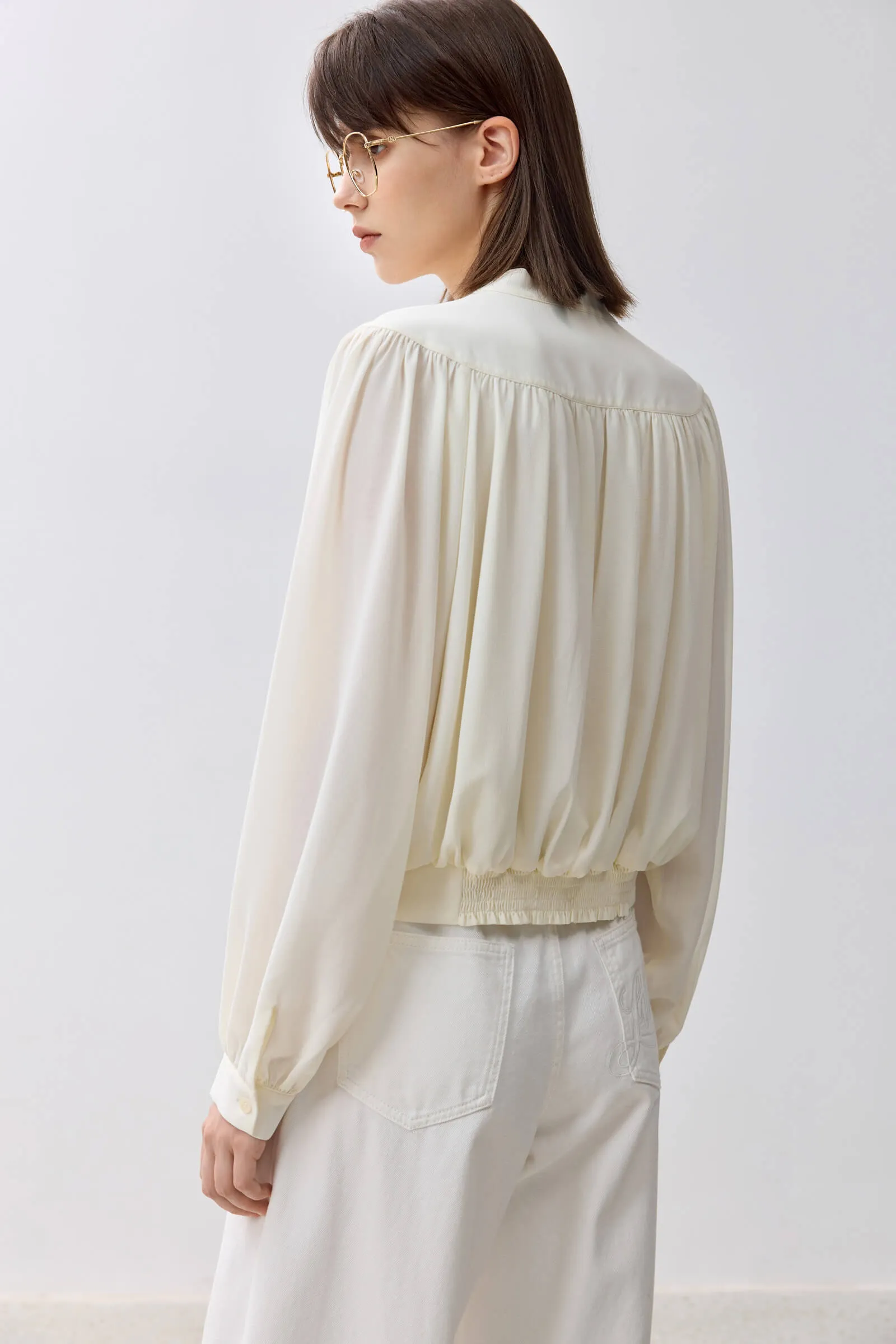 LILY Elegant Puff Sleeve Shirt