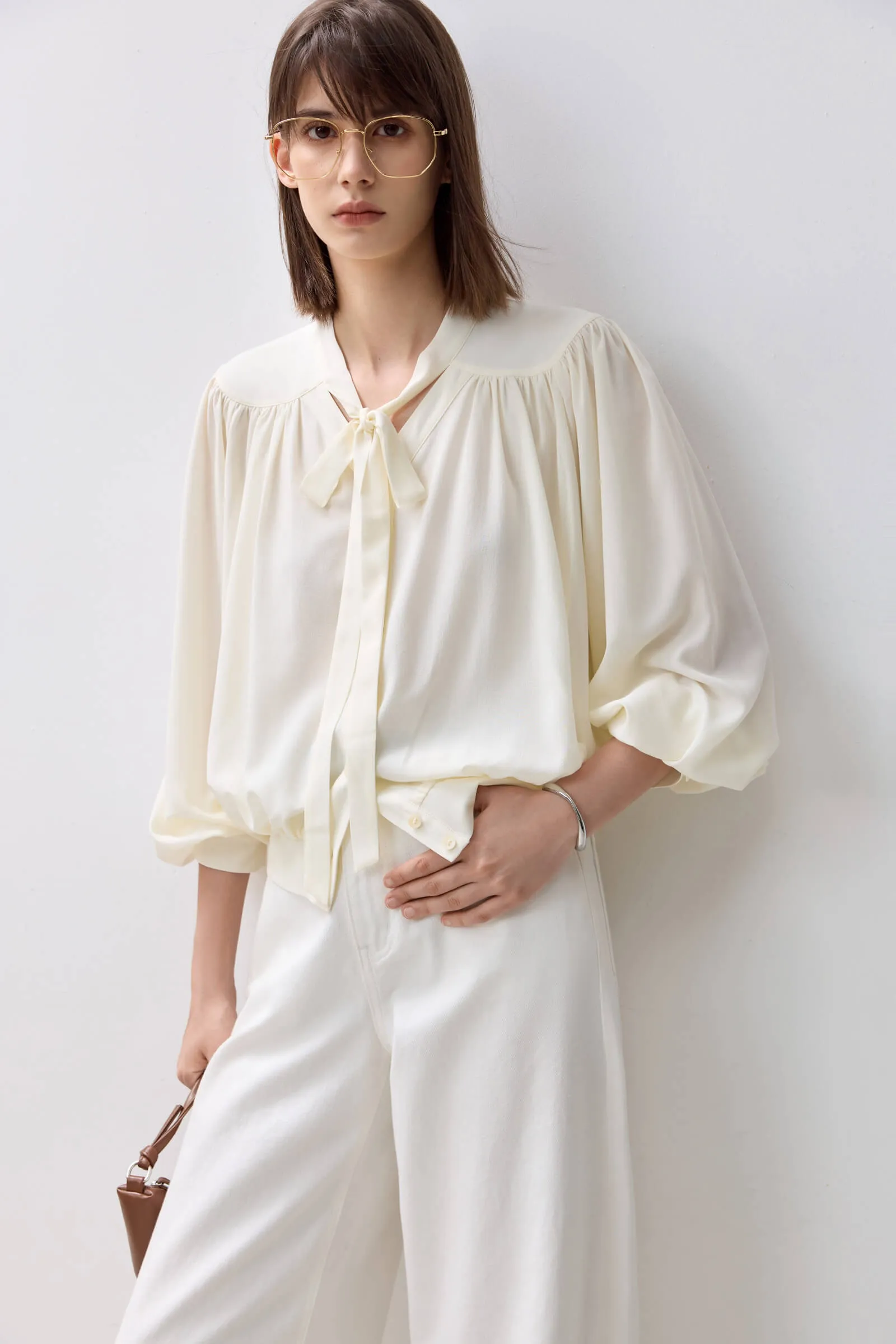 LILY Elegant Puff Sleeve Shirt