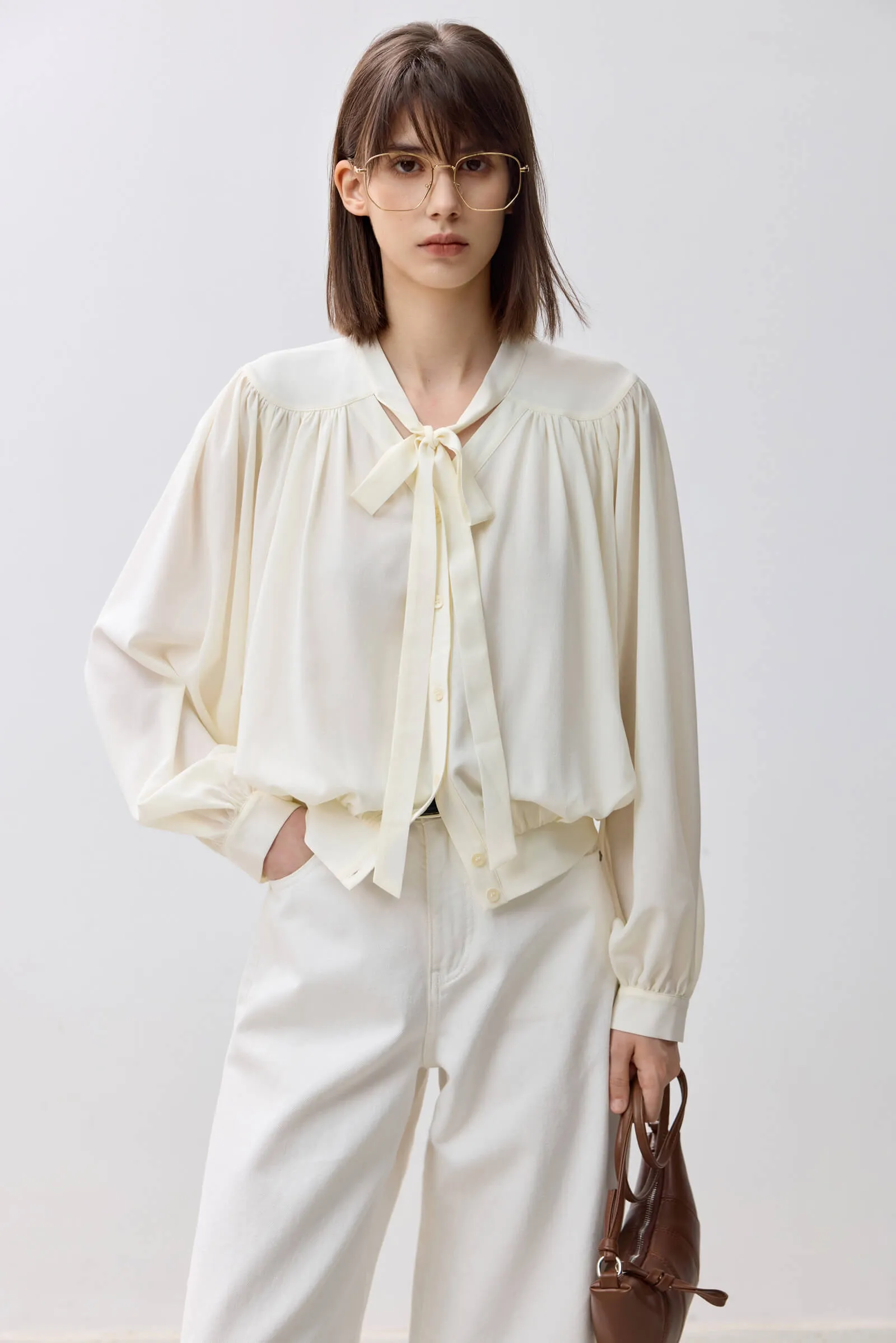 LILY Elegant Puff Sleeve Shirt