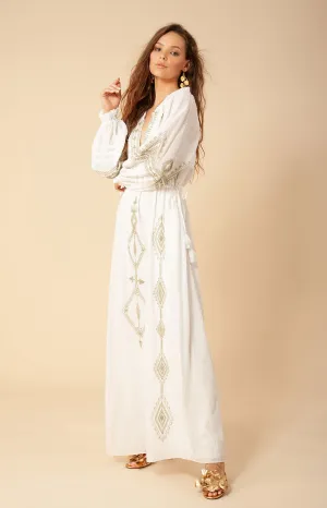 Lily Embroidered Maxi Dress