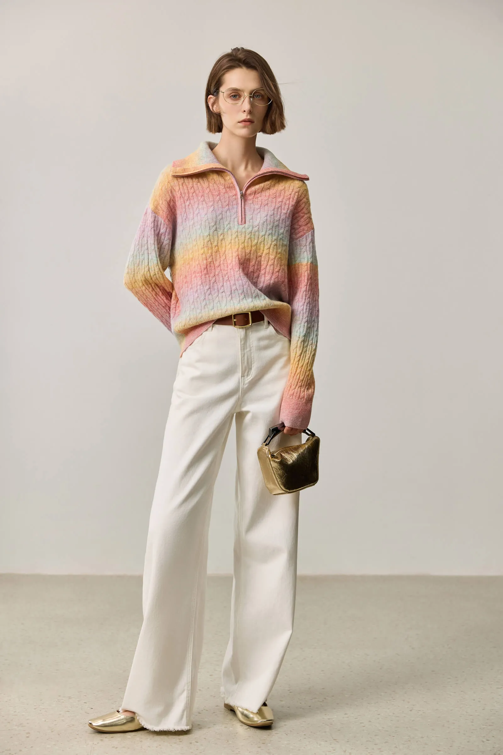 LILY Wool-Blend Striped Sweater