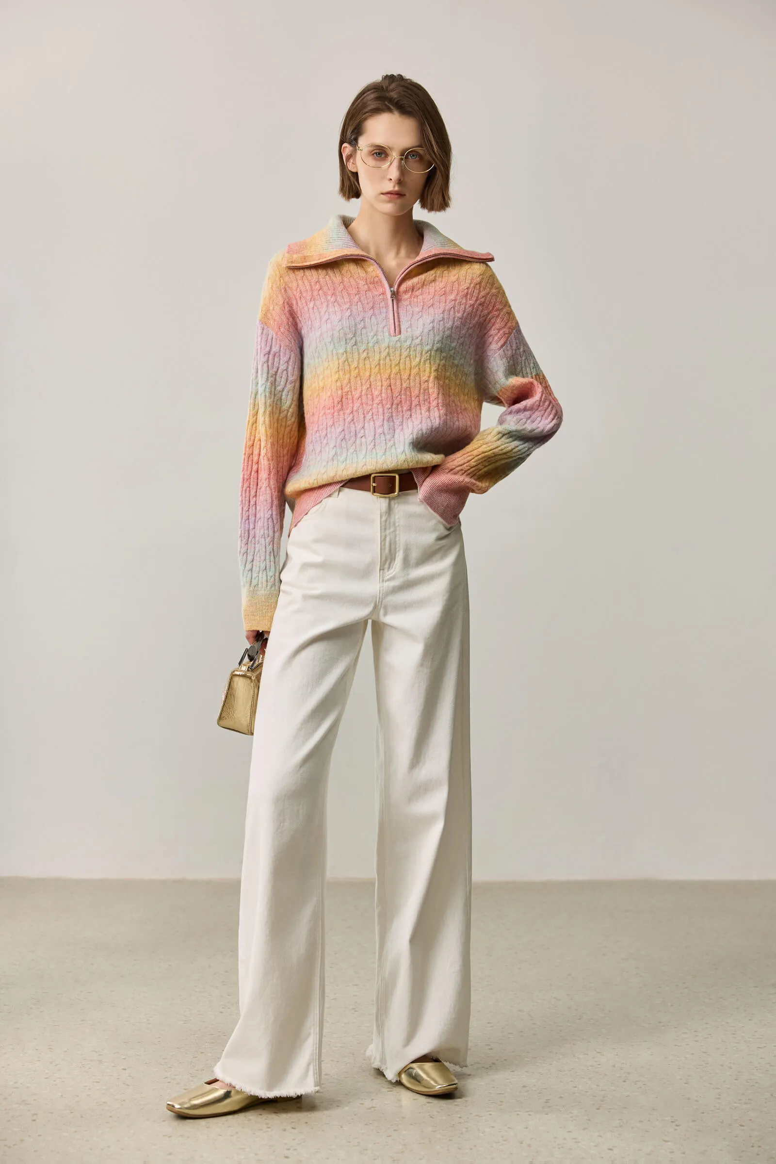 LILY Wool-Blend Striped Sweater