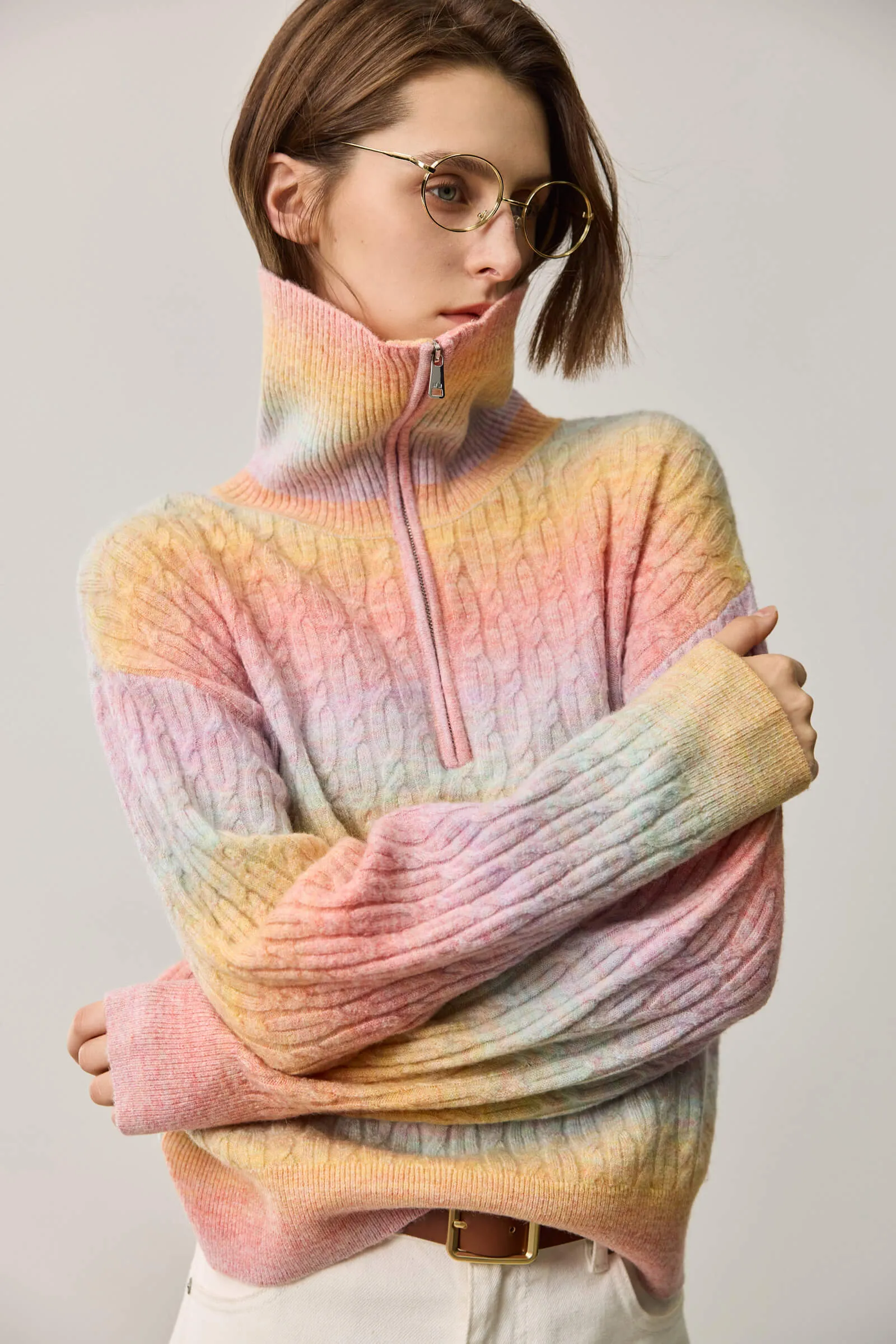 LILY Wool-Blend Striped Sweater