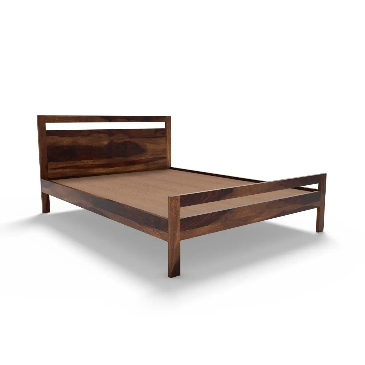 LIMA BED QUEEN Sheesham Wood (Honey Finish)