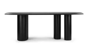 Lima - Lima Dining Table, Black, 87in