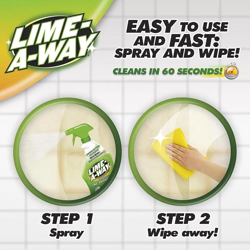 Lime-A-Way Spring Fresh Scent Cleaner and Polish 22 oz Liquid