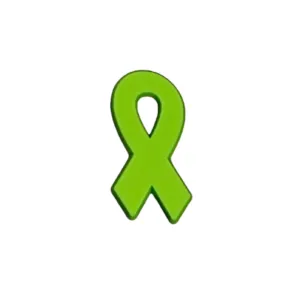 Lime Green Ribbon Silicone Pins