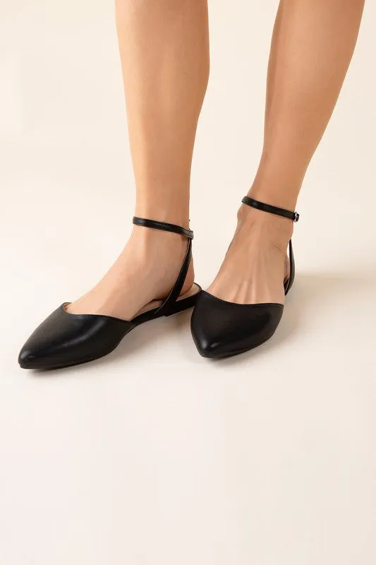 LINDEN Ankle Strap Flats