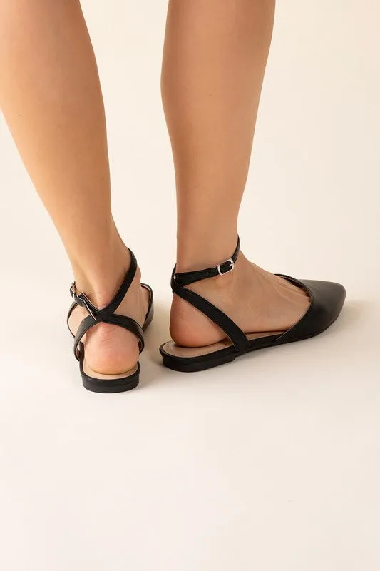 LINDEN Ankle Strap Flats