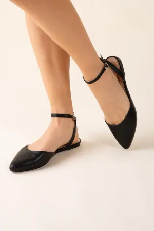 LINDEN Ankle Strap Flats