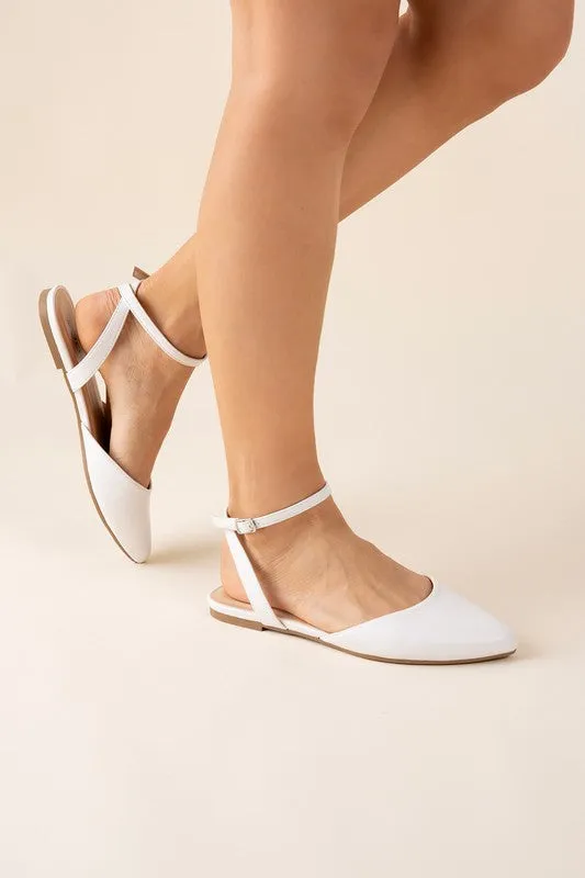 LINDEN Ankle Strap Flats