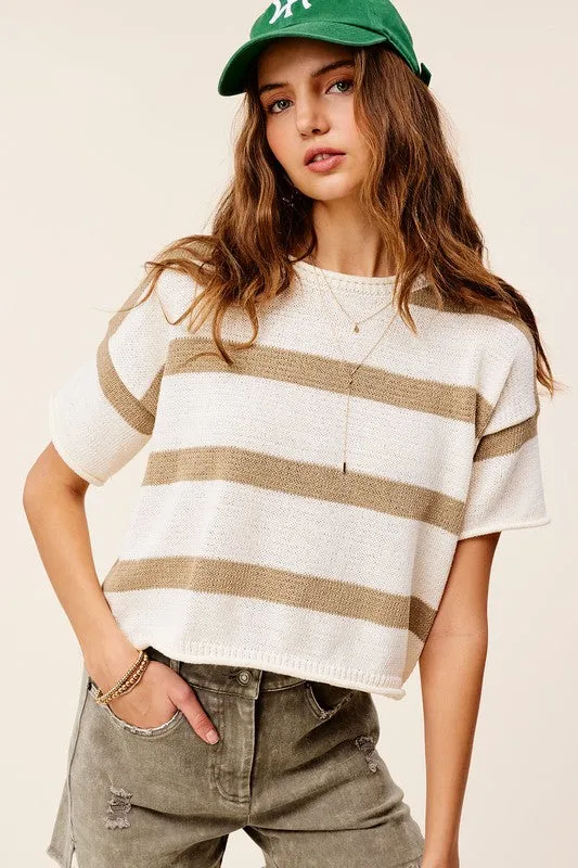 Lindsey Stripe Sweater Top