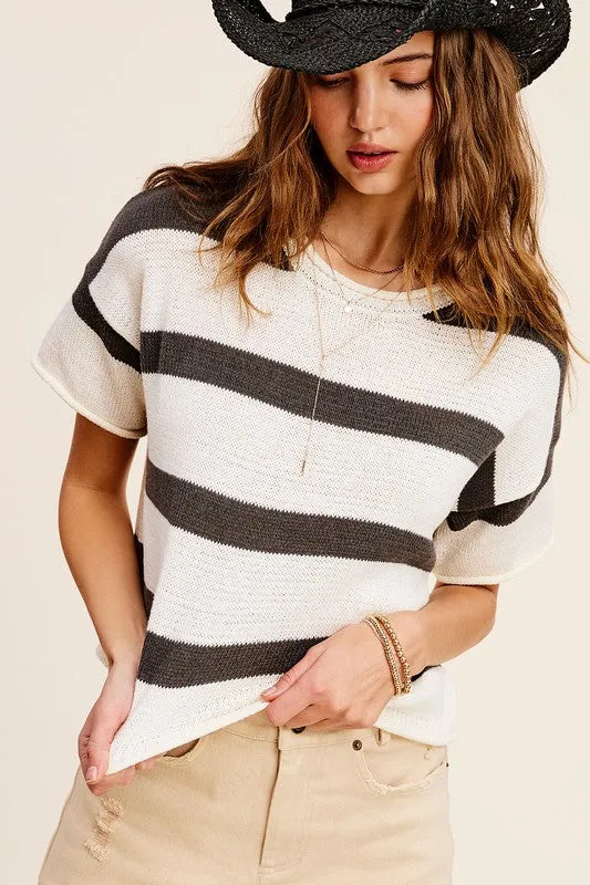 Lindsey Stripe Sweater Top